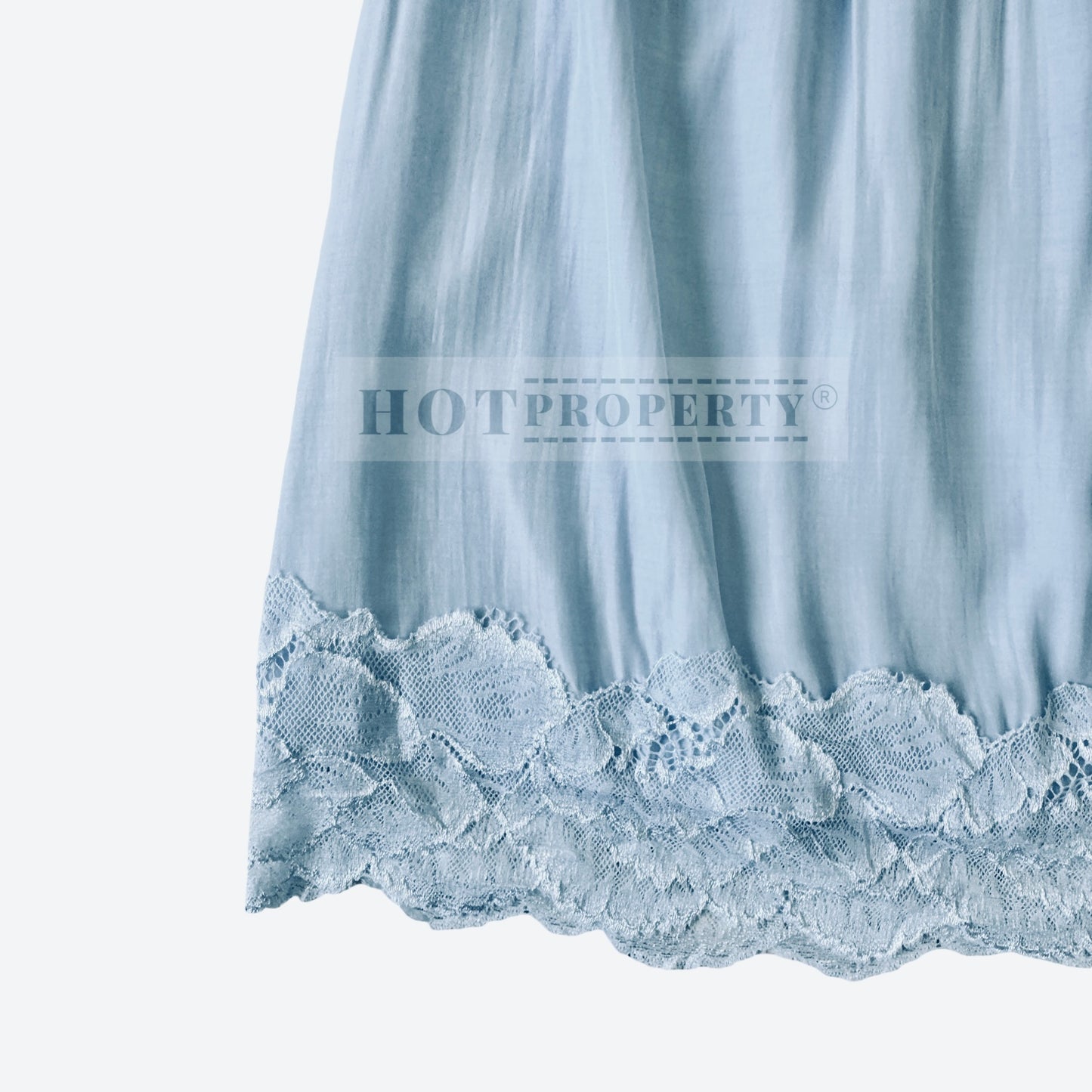 By Frankie Lace Mini Skirt Light Blue