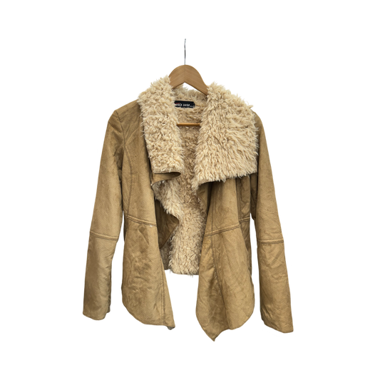 Jacket Brown Faux Sherpa