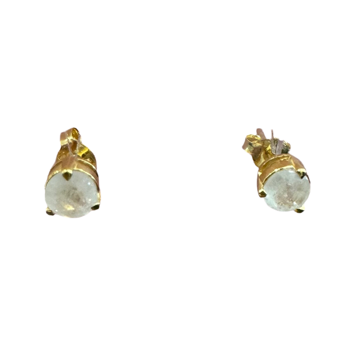 Aria Studs - Moonstone Gemstone Gold