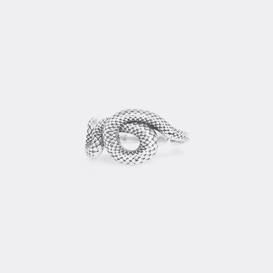 Ori Tao - Venin Snake Ajustable Ring (argenté)