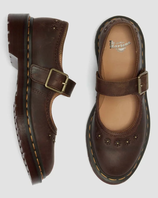 Dr Martens Mary Jane Flower Crazy Horse