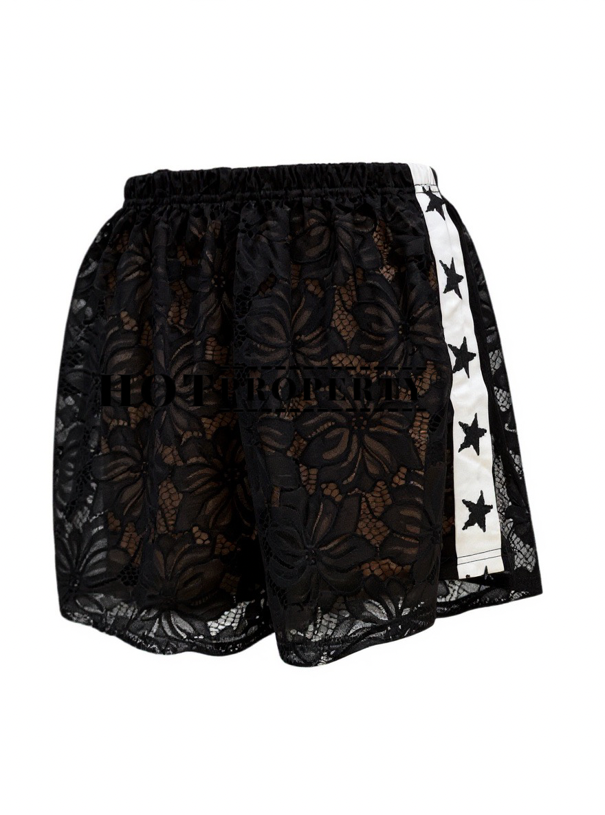 By Frankie Lace Super Star Shorts Black