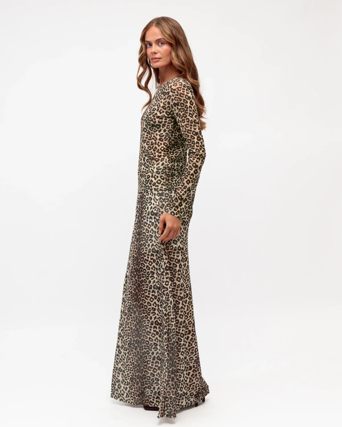 Hot Property Sheer Leopard Maxi Skirt