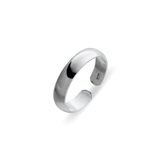 Sterling Silver 925 Classic Band Toe Ring